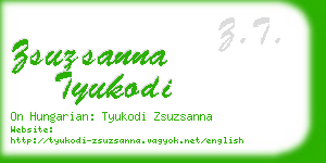 zsuzsanna tyukodi business card